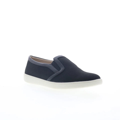 Trotters Alright T2101-427 Womens Black Suede Slip On Lifestyle Sneakers Shoes