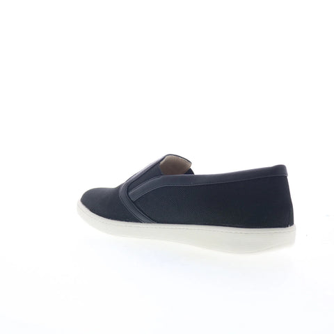 Trotters Alright T2101-427 Womens Black Suede Slip On Lifestyle Sneakers Shoes