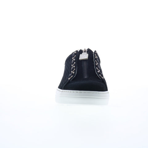 Zelli Italia Asiago Nero 12957 Mens Black Suede Lifestyle Sneakers Shoes