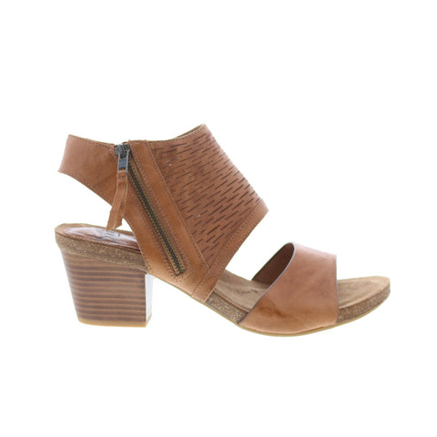 Sofft Milan 1298700 Womens Brown Leather Heeled Sandals Shoes