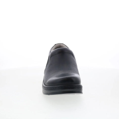 Klogs Naples 130010003 Womens Black Leather Slip On Clog Sandals Shoes
