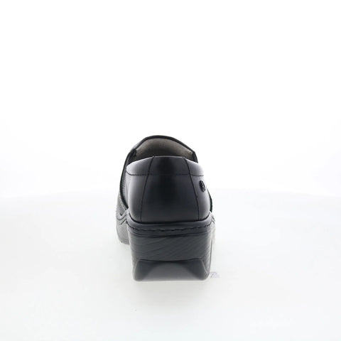 Klogs Naples 130010003 Womens Black Leather Slip On Clog Sandals Shoes