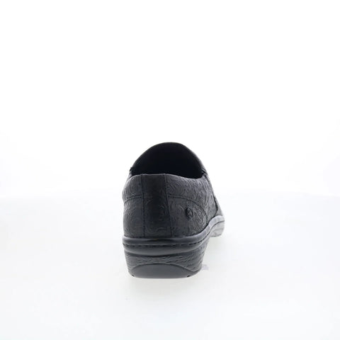 Klogs Mission 130870066 Womens Black Leather Slip On Clog Sandals Shoes