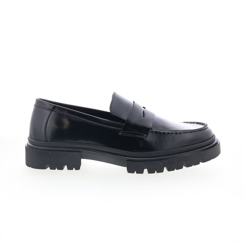Steve Madden P Zeb 13090 Mens Black Loafers & Slip Ons Penny Shoes