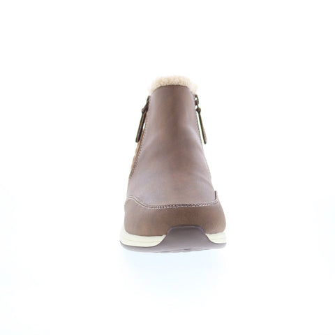 Drew Tabby 13187-69 Womens Brown Wide Synthetic Zipper Casual Dress Boots