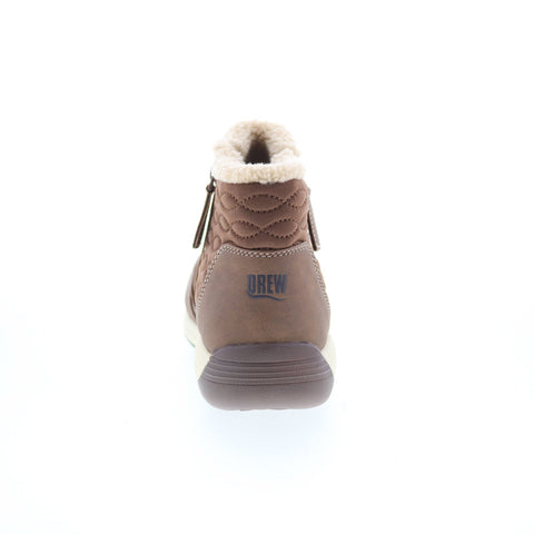 Drew Tabby 13187-69 Womens Brown Wide Synthetic Zipper Casual Dress Boots