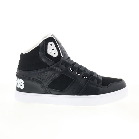 Osiris Clone 1322 104 Mens Black Leather Skate Inspired Sneakers Shoes