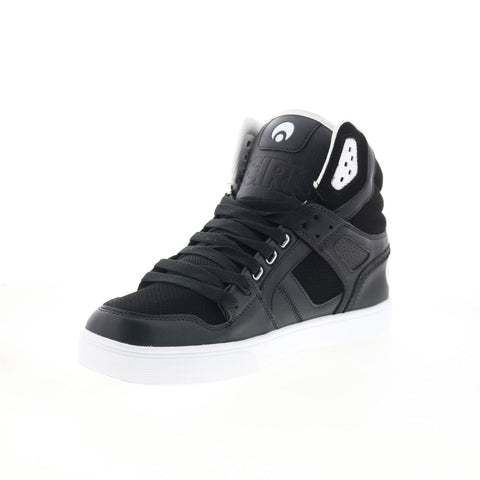 Osiris Clone 1322 104 Mens Black Leather Skate Inspired Sneakers Shoes