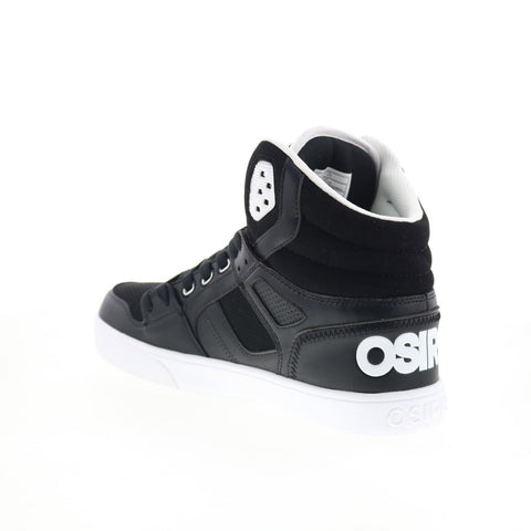 Osiris Clone 1322 104 Mens Black Leather Skate Inspired Sneakers Shoes