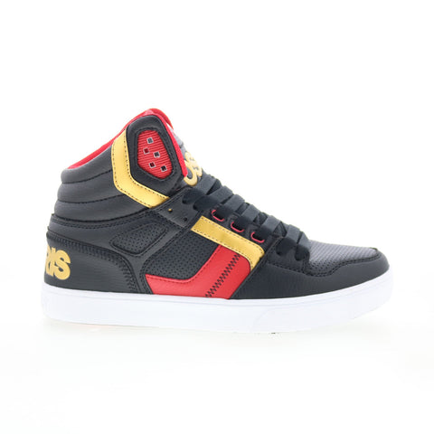Osiris Clone 1322 861 Mens Black Leather Skate Inspired Sneakers Shoes