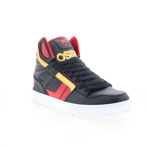 Osiris Clone 1322 861 Mens Black Leather Skate Inspired Sneakers Shoes