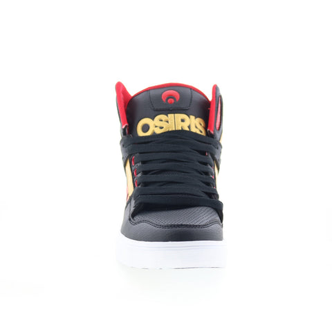 Osiris Clone 1322 861 Mens Black Leather Skate Inspired Sneakers Shoes