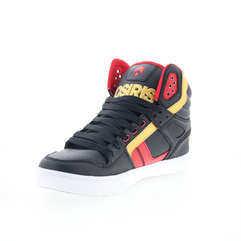 Osiris Clone 1322 861 Mens Black Leather Skate Inspired Sneakers Shoes