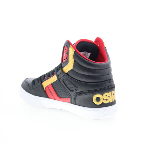 Osiris Clone 1322 861 Mens Black Leather Skate Inspired Sneakers Shoes