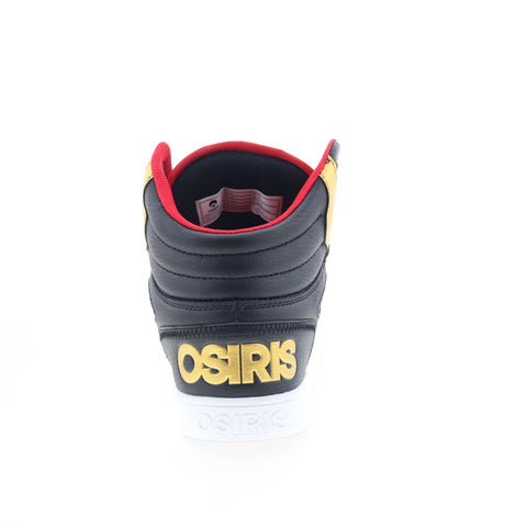 Osiris Clone 1322 861 Mens Black Leather Skate Inspired Sneakers Shoes