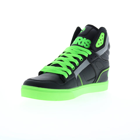 Osiris Clone 1322 2917 Mens Black Leather Skate Inspired Sneakers Shoes