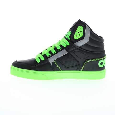 Osiris Clone 1322 2917 Mens Black Leather Skate Inspired Sneakers Shoes