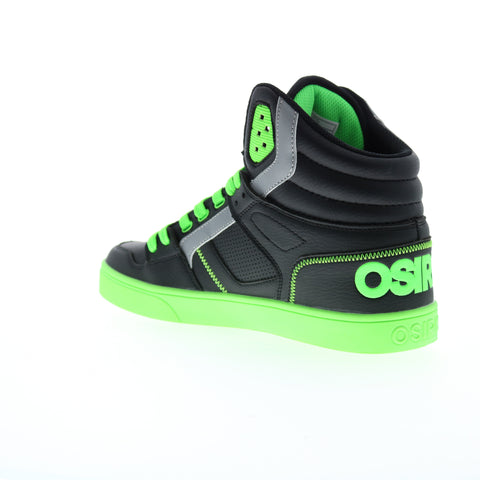 Osiris Clone 1322 2917 Mens Black Leather Skate Inspired Sneakers Shoes