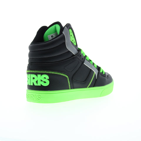 Osiris Clone 1322 2917 Mens Black Leather Skate Inspired Sneakers Shoes