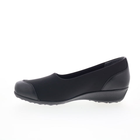 Drew London Ii 13252-99 Womens Black Leather Slip On Loafer Flats Shoes