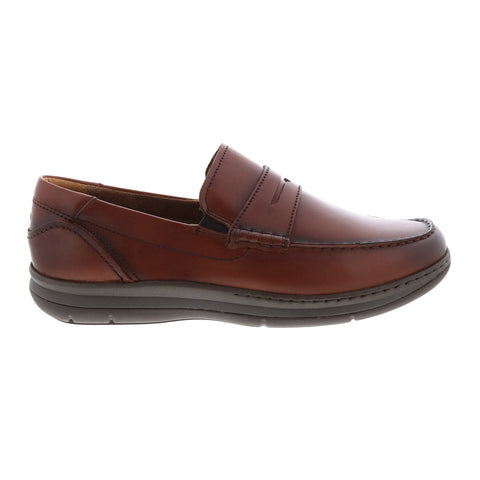 Florsheim Central Penny Mens Brown Wide Loafers & Slip Ons Penny Shoes