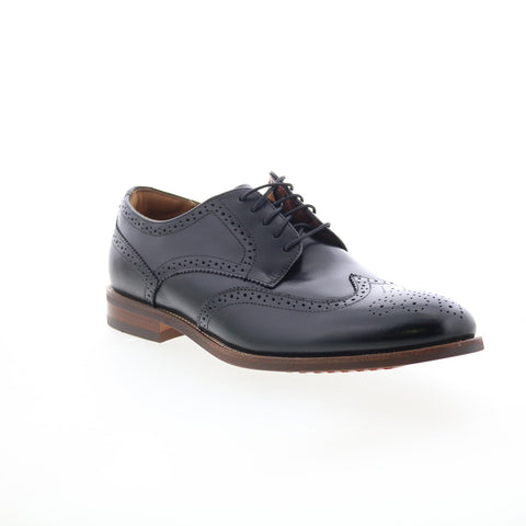 Florsheim Rucci Wing Mens Black Wide Oxfords & Lace Ups Wingtip & Brogue Shoes