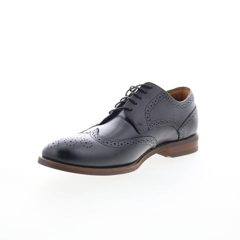 Florsheim Rucci Wing Mens Black Wide Oxfords & Lace Ups Wingtip & Brogue Shoes