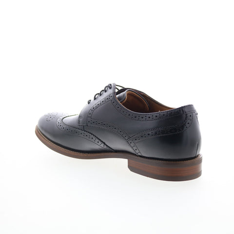 Florsheim Rucci Wing Mens Black Wide Oxfords & Lace Ups Wingtip & Brogue Shoes