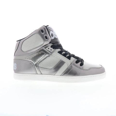 Osiris Nyc 83 CLK 1343 1911 Mens Silver Skate Inspired Sneakers Shoes