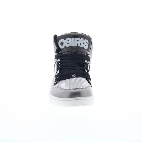 Osiris Nyc 83 CLK 1343 1911 Mens Silver Skate Inspired Sneakers Shoes