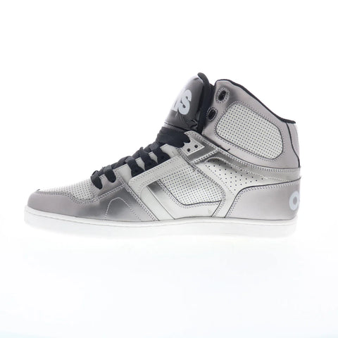 Osiris Nyc 83 CLK 1343 1911 Mens Silver Skate Inspired Sneakers Shoes