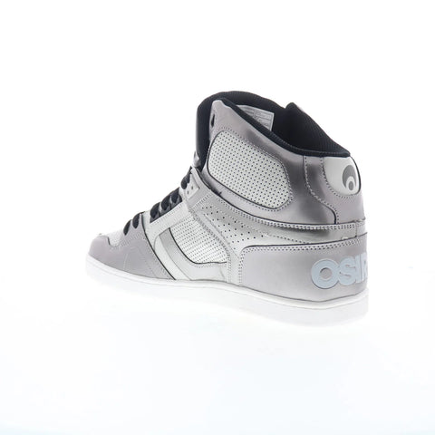 Osiris Nyc 83 CLK 1343 1911 Mens Silver Skate Inspired Sneakers Shoes
