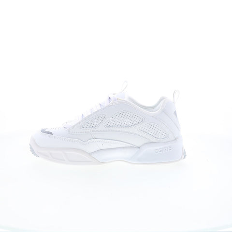 Osiris Peril 1308 1455 Mens White Leather Skate Inspired Sneakers Shoes