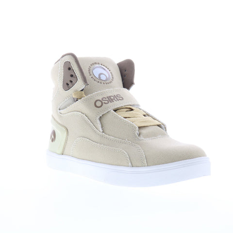 Osiris Rize Ultra 1372 2908 Mens Beige Canvas Skate Inspired Sneakers Shoes