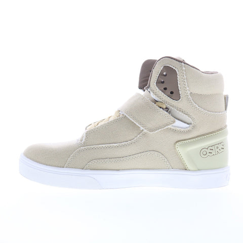 Osiris Rize Ultra 1372 2908 Mens Beige Canvas Skate Inspired Sneakers Shoes