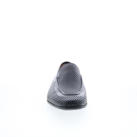 Mezlan Astori Perforated Loafers 13984 Mens Black Loafers Casual Shoes