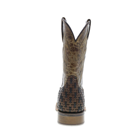 Tin Haul Wickered Bull Rider Sole Mens Brown Wide Cowboy Western Boots