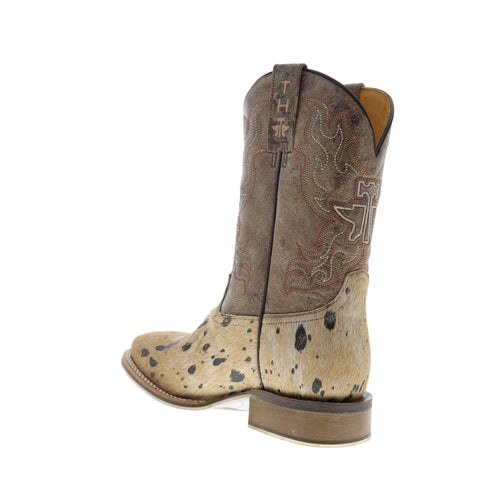 Tin Haul Hairston Buffalo Sole Mens Brown Wide Leather Cowboy Western Boots