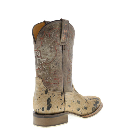 Tin Haul Hairston Buffalo Sole Mens Brown Leather Cowboy Western Boots