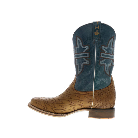 Tin Haul Bolt Lightning Bolt Sole Mens Brown Leather Cowboy Western Boots