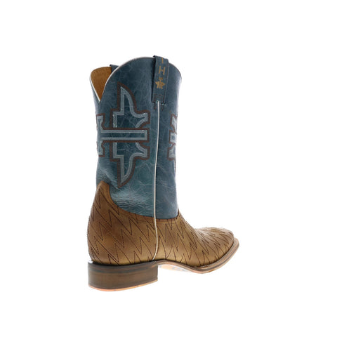 Tin Haul Bolt Lightning Bolt Sole Mens Brown Leather Cowboy Western Boots