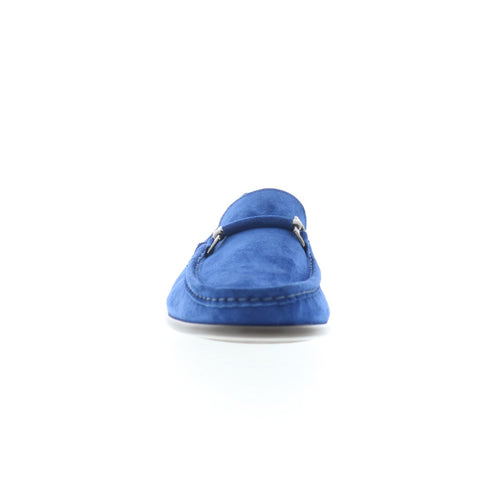 Mezlan Landa Suede 14004 Mens Blue Suede Loafers & Slip Ons Casual Shoes