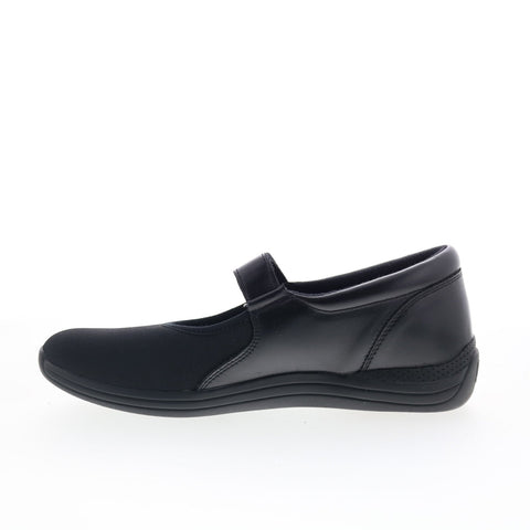 Drew Magnolia 14326-99 Womens Black Narrow Leather Mary Jane Flats Shoes