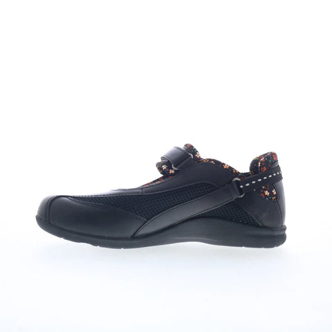Drew Joy 14368-19 Womens Black Leather Strap Mary Jane Flats Shoes