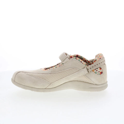Drew Joy 14368-31 Womens Beige Mesh Strap Mary Jane Flats Shoes