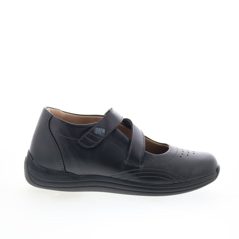 Drew Orchid 14370-12 Womens Black Narrow Leather Lifestyle Sneakers Shoes
