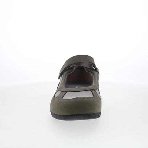 Drew Delite 14373-58 Womens Gray Mesh Strap Mary Jane Flats Shoes