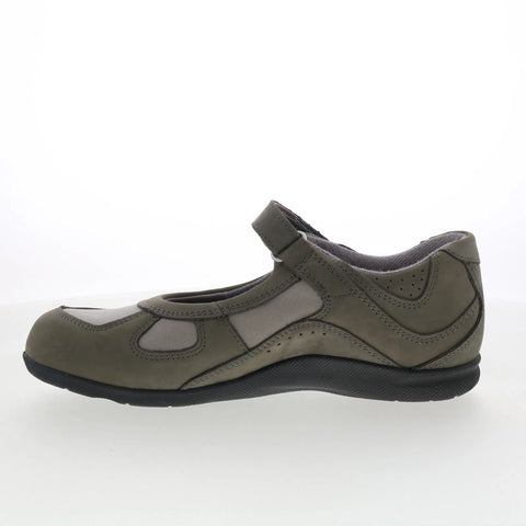 Drew Delite 14373-58 Womens Gray Mesh Strap Mary Jane Flats Shoes