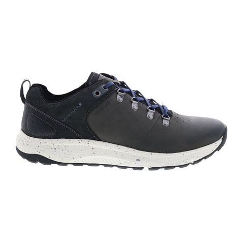 Florsheim Treadlite Plain Toe Mens Gray Leather Lifestyle Sneakers Shoes