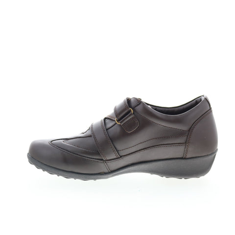 Drew Cario 14491-64 Womens Brown Narrow Leather Lifestyle Sneakers Shoes